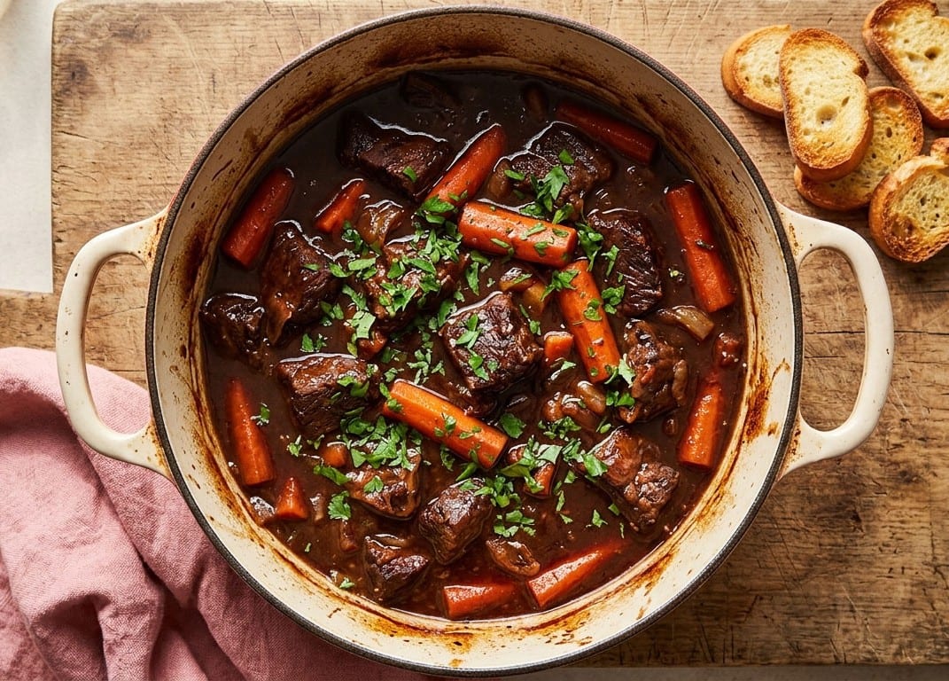 Beef stew with hoisin sauce