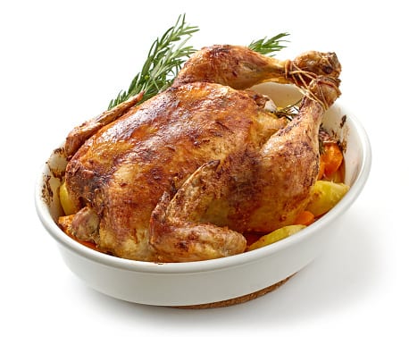 A weekender whole roasted chicken
