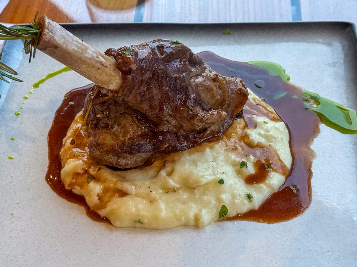 Falling off the bone lamb shank
