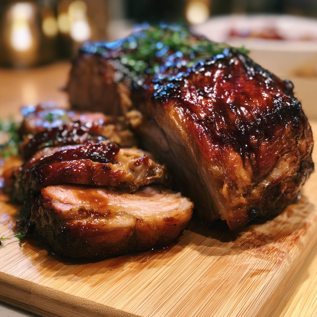 Honey and Cider Glazed Pork Shoulder